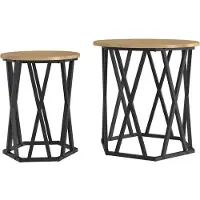 vidaXL Salontafel 2 st Artisan Eiken 50 x 50 x 50 cm