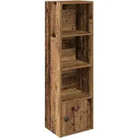 vidaXL Boekenkast 31x24x102 cm bewerkt hout oud houtkleurig