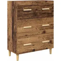 vidaXL Dressoir Oudhout 69,5 x 34 x 90 cm Bewerkt hout