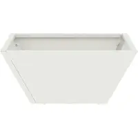 vidaXL Plantenbak Wit 35 x 35 x 15 cm Koudgewalst staal