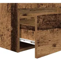 vidaXL Badkamerkast, gerecycled hout, 41 x 38,5 x 45 cm, houtvezel