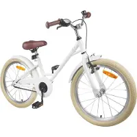 vidaXL Kinderfiets 22 Inch voor 7-12 jaar oud Wit