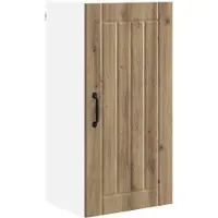 vidaXL Wandkast LUCCA Artisanaal eiken 40 x 31 x 80 cm Bewerkt hout
