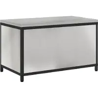 vidaXL Keukenopslag Kast HATTEM Zilverkleurig 90 x 50 x 53 cm Staal
