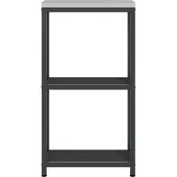 vidaXL Keukenplankeenheid HATTEM Zwart 30 x 50 x 92 cm Staal
