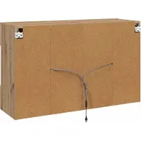 vidaXL TV Wandkast 98,5 x 30 x 60,5 cm Artisan Eiken Bewerkt hout
