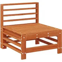 vidaXL Tuinstoel Midden Massief grenenhout Wax Bruin Dennen