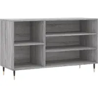 vidaXL Schoenenkast 102x36x60 cm bewerkt hout sonoma grijs