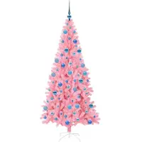 vidaXL Kerstboom Roze 180 cm PVC