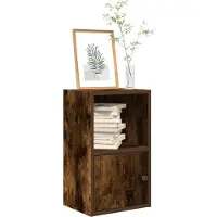 vidaXL Boekenkast 31x24x52 cm bewerkt hout gerookt eikenkleurig