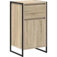 vidaXL Dressoir Sonoma 43 x 36 x 75,5 cm Bewerkt hout