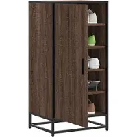 vidaXL Schoenenrek 48x38x97,5 cm bewerkt hout bruin eikenkleurig