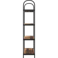 vidaXL Boekenplank 4-laags 80 x 30 x 146 cm Bewerkt hout Oudhout