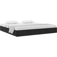 vidaXL Ottoman Bedframe met opslag Zwart 200 x 200 cm Fluweel