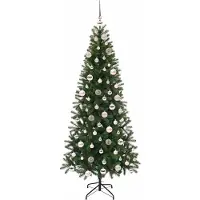 vidaXL Kunstkerstboom Groen 180 cm PE en PVC