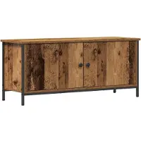 vidaXL TV Kast 100 x 35 x 45 cm Oud Hout Bewerkt hout
