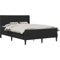 vidaXL Bedframe met matras met hoofdeinde Zwart 120 x 190 cm Fluweel
