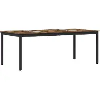 vidaXL Eettafels 200 x 100 x 75 cm Bewerkt hout Rechthoekig