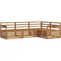 vidaXL Buiten bank set 4 st Naturel Massief Acacia Hout