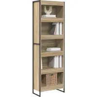 vidaXL Boekenkast 60 x 30 x 189,5 cm Bewerkt hout Sonoma