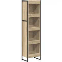 vidaXL Boekenkast 40 x 30 x 155 cm Bewerkt hout Sonoma