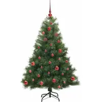 vidaXL Kunstkerstboom met 150 LED met standaard Groen 150 cm PE en PVC