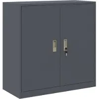 vidaXL Opbergkast Antraciet 90 x 40 x 90 cm Staal
