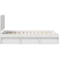 vidaXL Bedframe met hoofdeinde Wit 120 x 190 cm Massief grenenhout