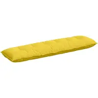 vidaXL Rugkussen Licht Geel 200 x 19 x 50 cm Stof
