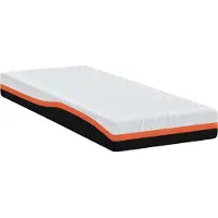 vidaXL Matras Wit en Zwart 80 x 200 cm Jacquard stof