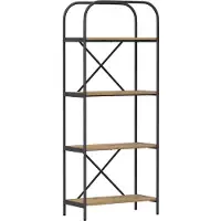 vidaXL Boekenplank 4-laags 60 x 30 x 146 cm Bewerkt hout Artisan Eiken