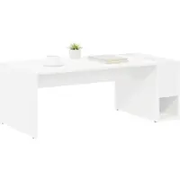 vidaXL Salontafel Wit 101,5 x 50 x 37 cm Bewerkt hout