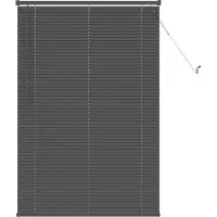 vidaXL Venetiaanse jaloezie Zilvergrijs 150 x 90 cm 25 mm PVC