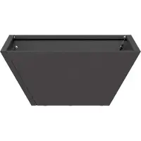 vidaXL Plantenbak Zwart 35 x 35 x 15 cm Koudgewalst staal