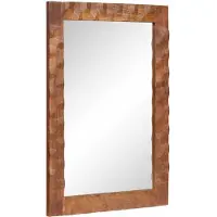 vidaXL Badkamerspiegel Acacia Bruine Afwerking 50 x 70 x 2,5 cm