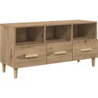 vidaXL TV Kast 102 x 36 x 50 cm Ambachtelijk Eiken Bewerkt hout