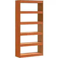 vidaXL Boekenkast Wasbruin 80 x 30 x 167,5 cm Massief grenenhout