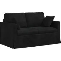 vidaXL Bank Zwart 138 x 78 x 80 cm Fluweel