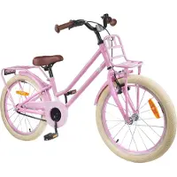 vidaXL Kinderfiets 18 Inch voor 5-7 jaar oud Licht Roze