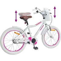 vidaXL Kinderfiets 18 Inch voor 5-7 jaar oud Wit