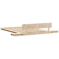 vidaXL Bedframe Bruin 120 x 200 cm Hout