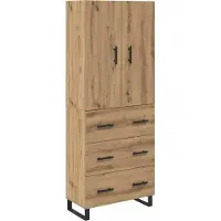 vidaXL Highboard 2 st Artisan Eiken 69,5 x 34 x 180 cm