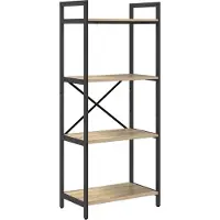 vidaXL Boekenplank 4-laags 56 x 34 x 133,5 cm Bewerkt hout Sonoma Eik