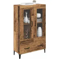 vidaXL Highboard Oud Hout 70 x 31 x 115 cm Geengineerd Hout en IJzer