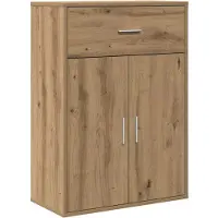 vidaXL Dressoir Artisan Eiken 60 x 30 x 84 cm Bewerkt hout