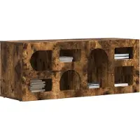 vidaXL TV Kast ELST 100 x 35 x 40 cm Rook Eiken Bewerkt hout
