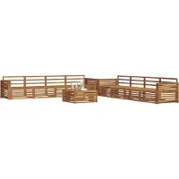 vidaXL Buiten bank set 9 st Naturel Massief Acacia Hout