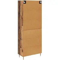 vidaXL Highboard Oud Hout 69,5 x 34 x 180 cm Bewerkt hout