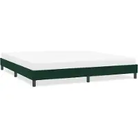 vidaXL Bedframe zonder matras 200x220 cm fluweel donkergroen