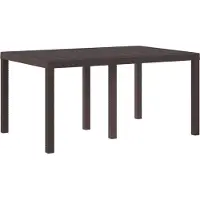 vidaXL Tuintafel, bruin, 150 x 100 x 73 cm, polyrotan